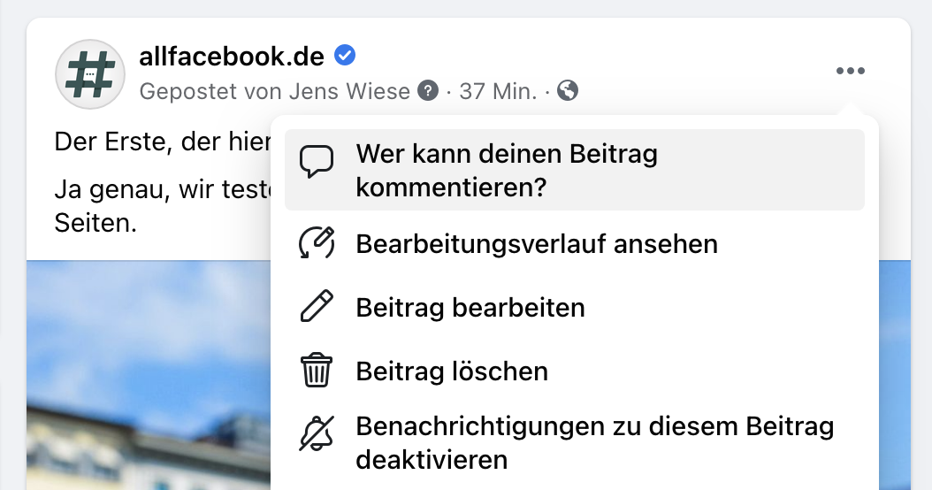 Auf anderen Plattformen kommentieren: Wenn du den Beitrag kommentieren möchtest, aber keinen Kommentarbereich auf Facebook findest, kannst du stattdessen auf anderen sozialen Medien oder in Foren deine Meinung äußern.
Beitrag teilen: Falls du deine Gedanken zu einem Beitrag mit anderen teilen möchtest, aber keinen Kommentarbereich hast, kannst du den Beitrag auf deiner eigenen Facebook-Seite teilen und deine Kommentare dort hinterlassen.