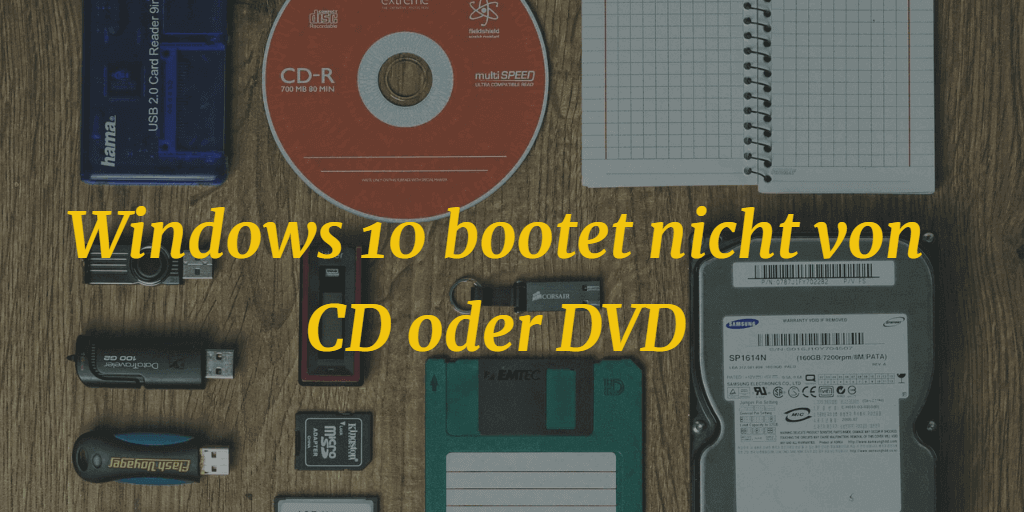 CD (DVD, USB) einlegen
Computer neu starten