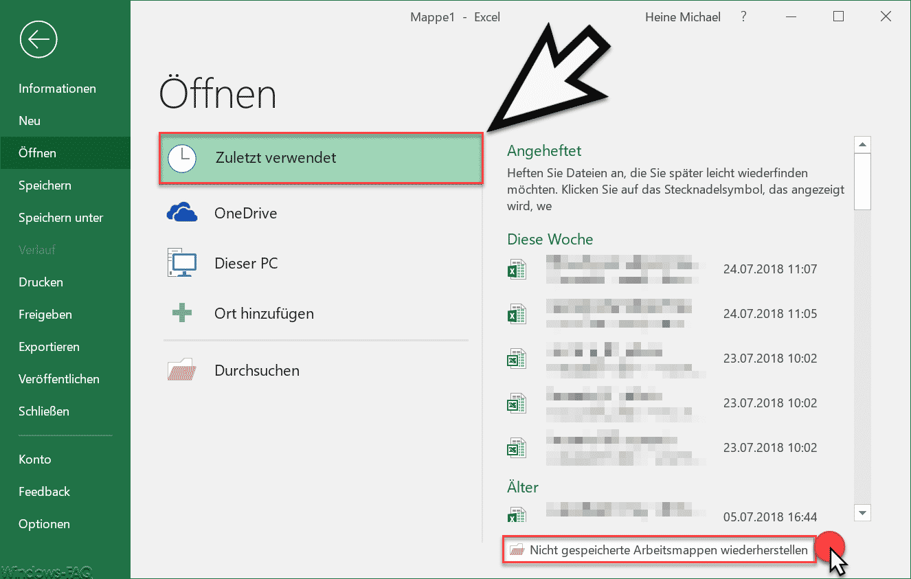 Datenrettungssoftware für Excel: Erfahren Sie mehr über spezialisierte Tools zur Wiederherstellung von nicht gespeicherten Excel Dateien.
Excel-Dateien automatisch sichern: Lernen Sie, wie Sie Ihre Excel-Dateien automatisch sichern können, um Datenverlust zu verhindern.