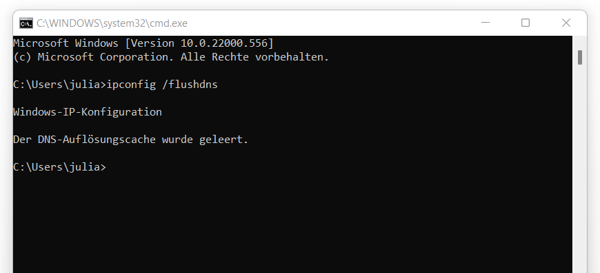 Flushing des DNS-Cache: Leeren Sie den DNS-Cache, um mögliche fehlerhafte Einträge zu beseitigen.
Deaktivieren Sie vorübergehend die Firewall: Überprüfen Sie, ob die Firewall möglicherweise den DNS-Zugriff blockiert und deaktivieren Sie sie vorübergehend.