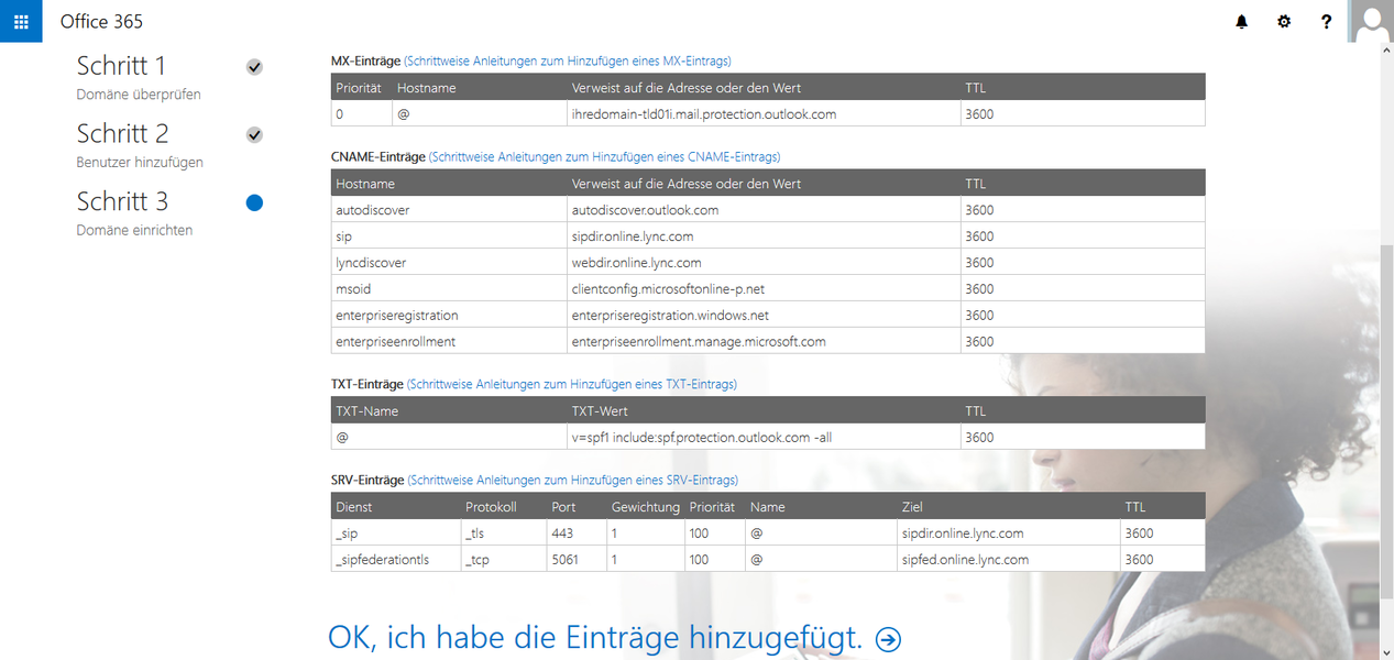 Konfigurieren Sie Ihre DNS-Einträge: Stellen Sie sicher, dass Ihre DNS-Einträge korrekt konfiguriert sind und auf die richtige IP-Adresse von Office 365 verweisen.
Überprüfen Sie Ihre Autodiscover-Einstellungen: Vergewissern Sie sich, dass Ihre Autodiscover-Einstellungen richtig konfiguriert sind und dass der Autodiscover-Dienst ordnungsgemäß funktioniert.