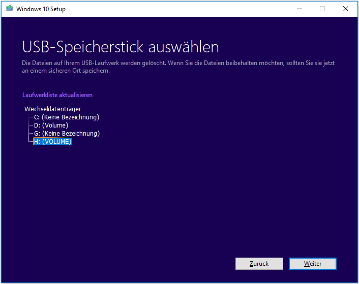 Legen Sie Ihre Windows-Installations-CD/DVD ein und starten Sie den Computer neu.
Wählen Sie die gewünschte Sprache und Tastatureinstellung aus und klicken Sie auf Weiter.