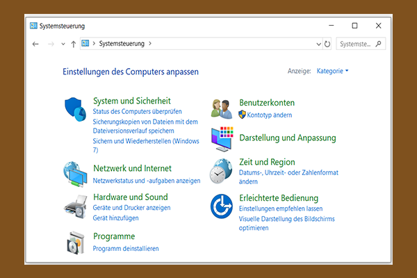 Öffnen Sie das Kontrollpanel auf Ihrem Computer.
Klicken Sie auf System und Sicherheit.