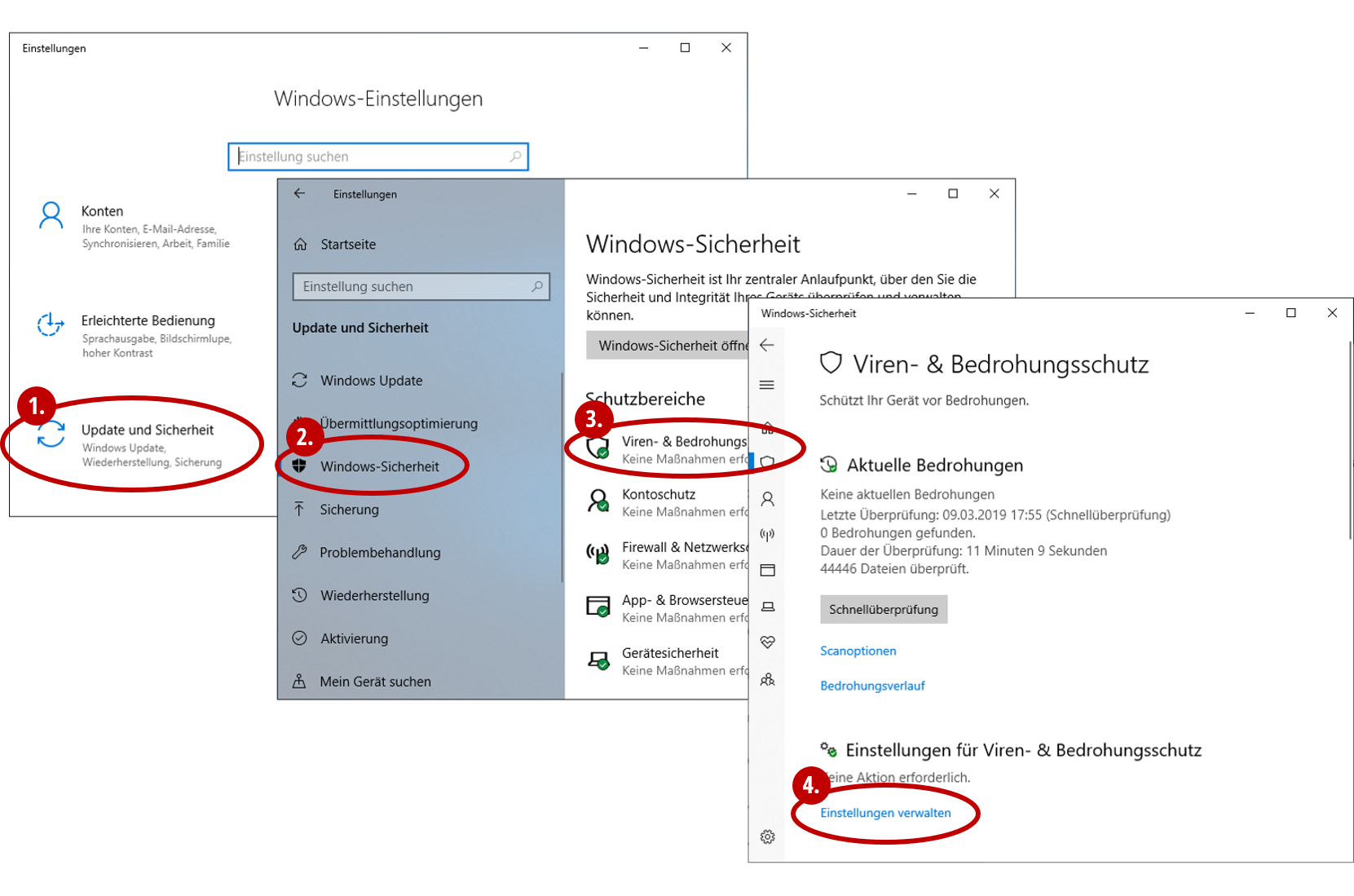 Öffnen Sie die Firewall- und Virenscanner-Einstellungen.
Deaktivieren Sie vorübergehend die Firewall und den Virenscanner.