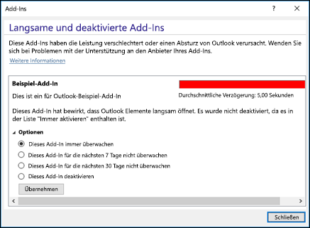 Outlook ohne Add-Ins starten: Wenn Outlook beim E-Mail-Senden hängt, kann es helfen, das Programm ohne Add-Ins zu starten.
Add-Ins deaktivieren: Über die Optionen in Outlook können Sie einzelne Add-Ins deaktivieren, um mögliche Konflikte zu vermeiden.