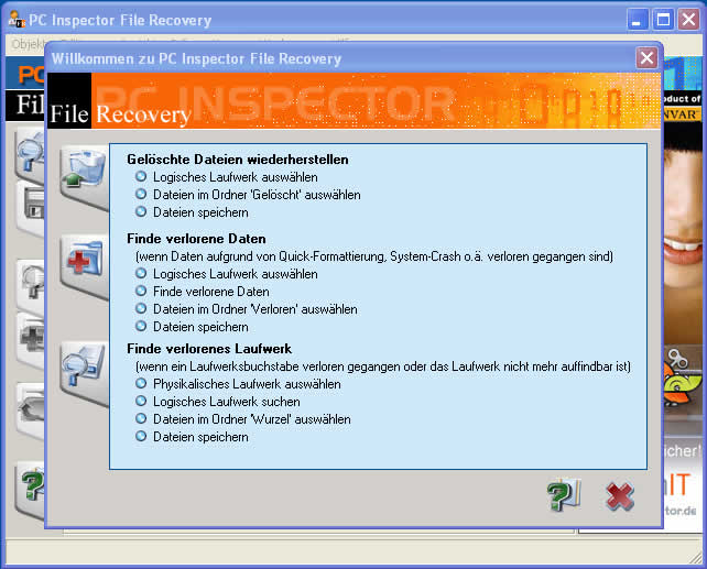 PC Inspector File Recovery: Stellt verlorene oder gelöschte Dateien wieder her, auch von formatierten Laufwerken.
Glary Undelete: Einfach zu bedienendes Tool zur Wiederherstellung von gelöschten Dateien.