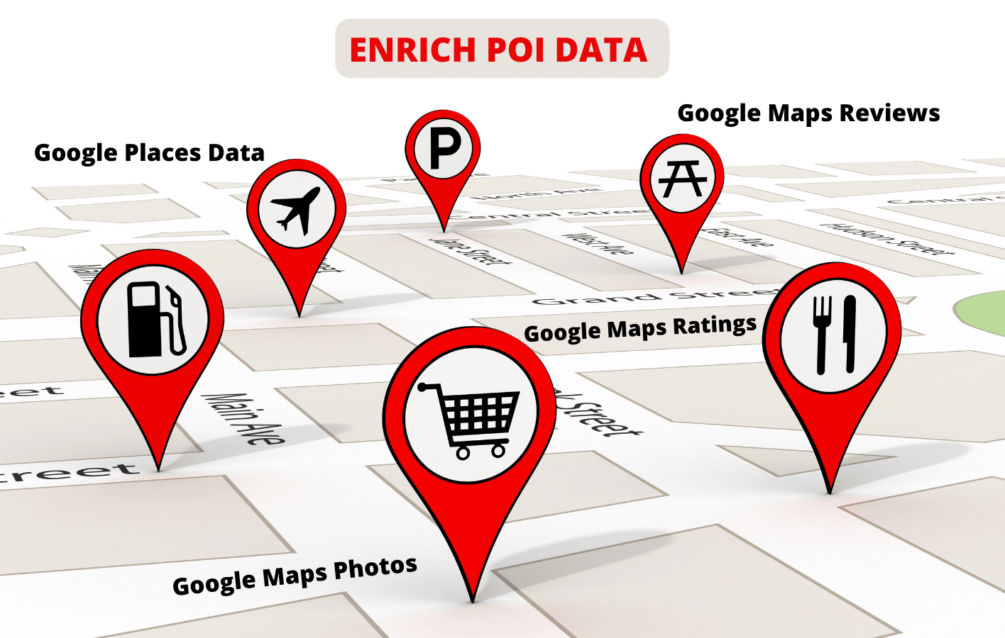 Points of Interest (POIs) können verwendet werden, um interessante Orte in Google Earth Street View zu markieren.
POIs können Informationen wie Namen, Adressen, Bewertungen und Fotos enthalten.