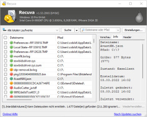 Recuva: Ein leistungsstarkes und benutzerfreundliches Wiederherstellungstool für gelöschte Dateien.
Puran File Recovery: Unterstützt die Wiederherstellung von Dateien aus verschiedenen Speichermedien.