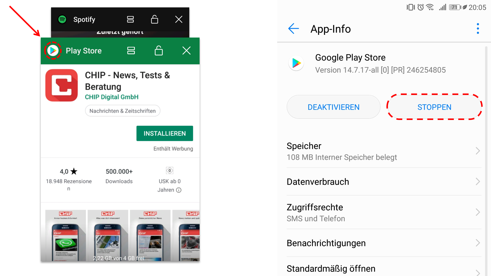 Schließen Sie die Google Home App und starten Sie sie erneut.
Deinstallieren Sie die Google Home App und installieren Sie sie erneut aus dem App Store oder Google Play Store.