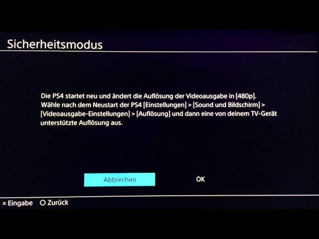 Starten Sie Ihre PS4 Pro im Sicherheitsmodus.
Wählen Sie die Option Systemsoftware neu installieren.