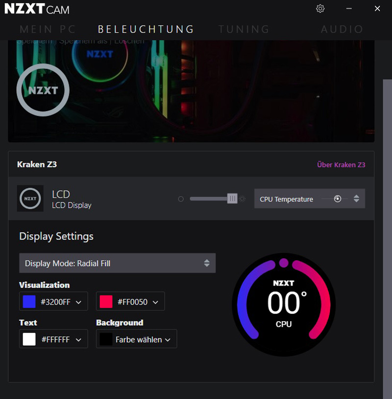 Stellen Sie sicher, dass Ihr Kraken-Kühler mit der NZXT CAM-Software kompatibel ist.
Überprüfen Sie die Systemanforderungen der NZXT CAM-Software und vergewissern Sie sich, dass Ihr Computer diese erfüllt.