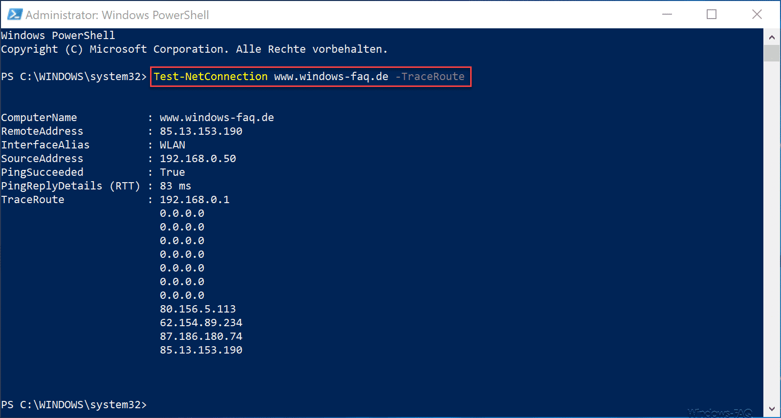 Traceroute: Ein Befehlszeilentool, mit dem Sie den Pfad verfolgen können, den Ihr Datenverkehr nimmt, um den DNS-Server zu erreichen.
IP-Konfiguration überprüfen: Stellen Sie sicher, dass Ihre IP-Adresse, Subnetzmaske und Gateway-Einstellungen korrekt konfiguriert sind.