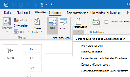 Überprüfen der Einstellungen für verschlüsselte E-Mails
Ändern des Verschlüsselungsverfahrens für E-Mails