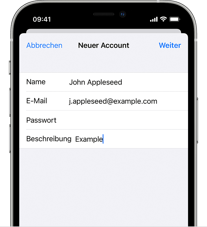 Überprüfen Sie die E-Mail-Einstellungen auf Ihrem iPhone
Stellen Sie sicher, dass die Serverinformationen korrekt eingegeben sind