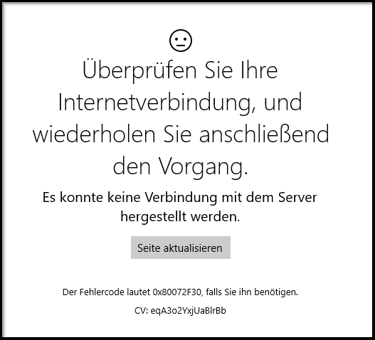 Überprüfen Sie die Internetverbindung:
Stellen Sie sicher, dass Sie eine stabile und funktionierende Internetverbindung haben.