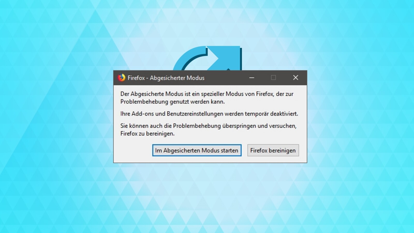 Wählen Sie den abgesicherten Modus mit Netzwerkunterstützung aus.
Wenn Ihr Computer hochgefahren ist, öffnen Sie den Firefox-Browser und überprüfen Sie, ob der Fehler besteht.